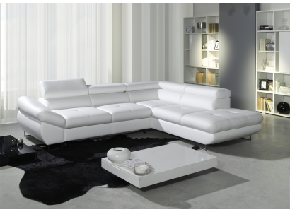 Eckcouch Eck Wahl Lieder Stoff Polster Textil Bett+Kuerf Couch Sofa Eck Garnitur