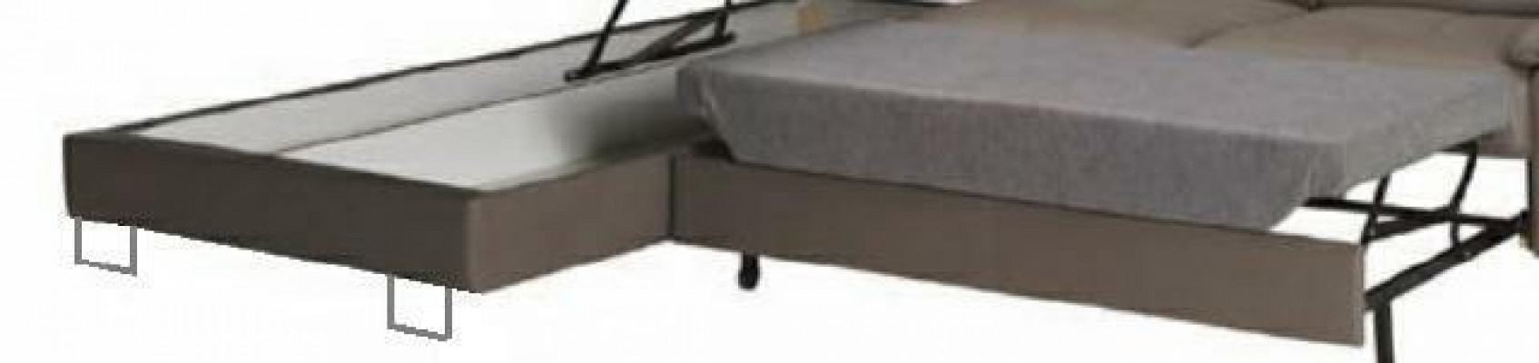 Eckcouch Eck Wahl Lieder Stoff Polster Textil Bett+Kuerf Couch Sofa Eck Garnitur