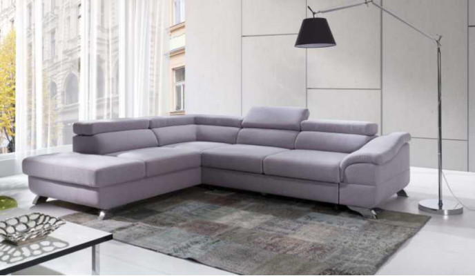 Ecksofa mat Schlooffunktioun Wunnlandschaft Sofa Ecksofa Canapé Eck Polster Garnitur