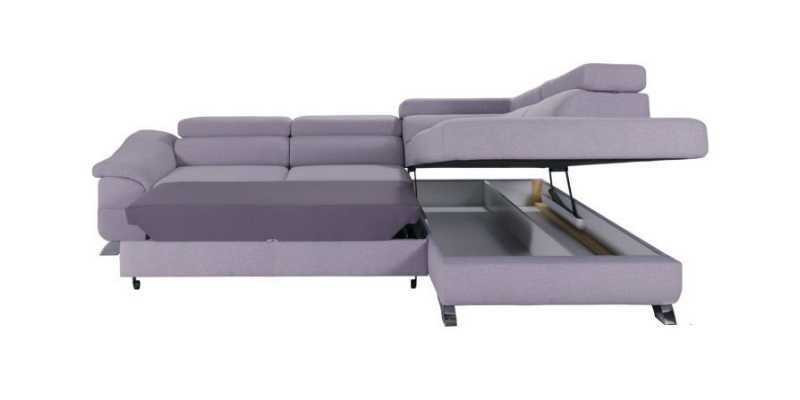 Ecksofa mat Schlooffunktioun Wunnlandschaft Sofa Ecksofa Canapé Eck Polster Garnitur