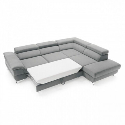 Schlofschofasofa Funktiounsséi Polster Stuffecksofa Textjstëll Garnitur.