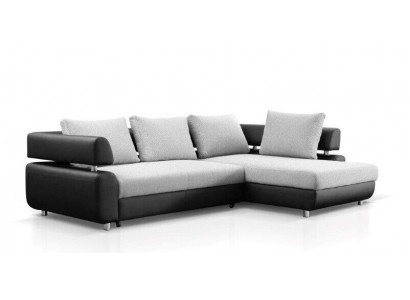 Ecksofa Wunnlandschaft + Bettfunktioun Sofa Ecksofa Couch Eck Polster Garnitur