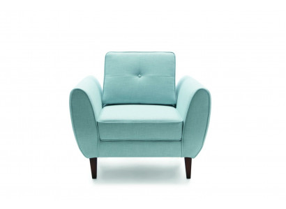 Design Chesterfield Stoffcouch Still 1-Sëtzer Polstersofas Lounge Club