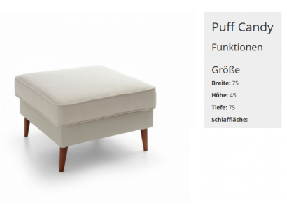 XXL Club Foussocker Lounge Hocker Ottomane Pufa Lieder Textil Dekor Ottoman