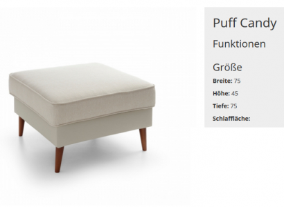 XXL Club Foussocker Lounge Hocker Ottomane Pufa Lieder Textil Dekor Ottoman