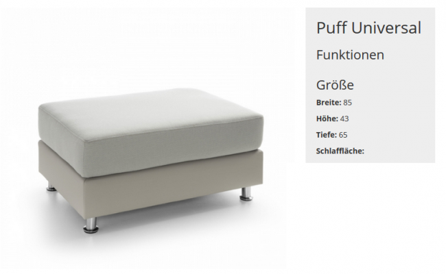 XXL Club Foussocker Club Lounge Hocker Lieder Textil Ottoman Designer Pufa