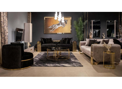 Sofagarnitur 3+3+1 Sëtz Sessel Garnitur Modern Relax Eenzel Sëtz Miwwelen Couchen