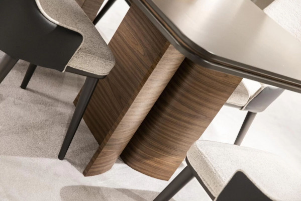 Luxus Iesszëmmer Set Iessdësch 6x Still Sideboard Iessgruppen Iessgarnitur 8 Stéck