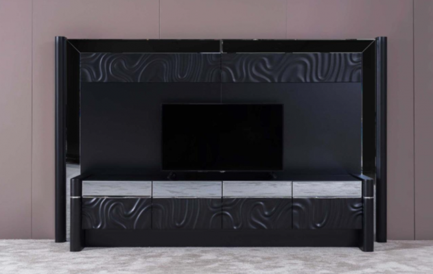 Holzmëbelen Modern Wunnéngsdëscher Designer Wunnzëmmermëbelen TV-Stänn Mauerschaf