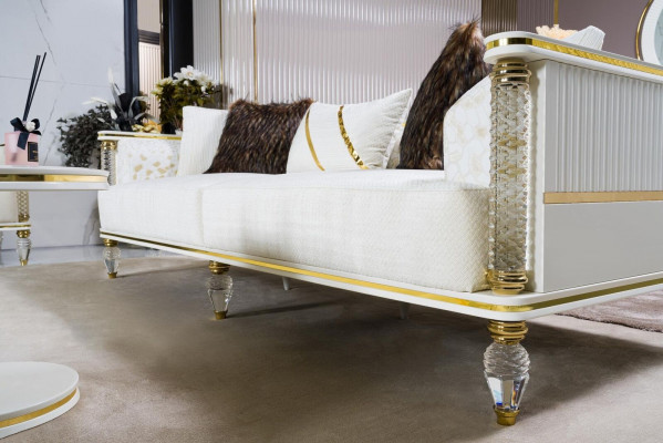 Sofagarnitur 3+3+1 Sëtzer Sëtzgrupp Modern Relax Fotell Miwwelen Nei