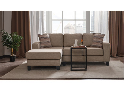 Eckcouch L-Form Textil Ecksof Sofa Polster Premium Couch Miwwel Sofasen Couchen