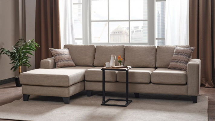 Wunlandschaft Ecksofa L-Form Couch Sëtz Polster Sofa Luxus Miwwelen Sofas modern Nei