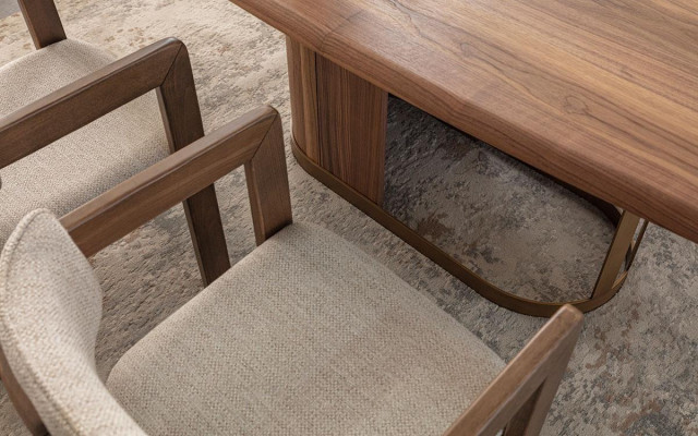 Iesszëmmer Set Luxus 6x Still Iessdësch Iessgrupp Garnitur Lehnstill Modern Nei