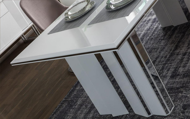 Iesszëmmer Set Luxus 6x Still + Iessdësch Iessgrupp Garnitur Lehnstill Nei Modern