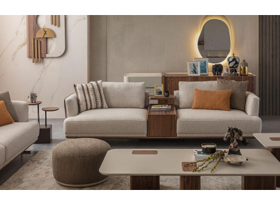 Modern 3-Sëtzer Sofa Relax Sofa Luxus 3er Sofa Wunnzëmmer Neit 3 Sëtzer