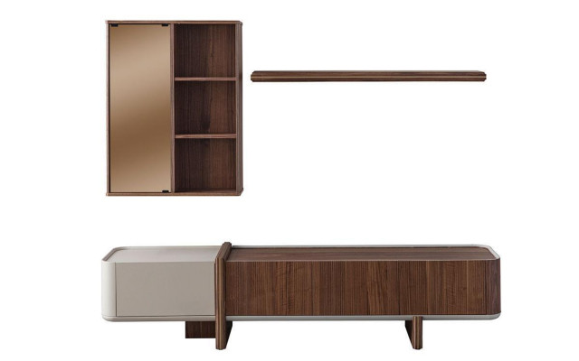 Wunnraum Designer Wunnzëmmermiwwel Mauerbauschaf Nei Mauer Regal