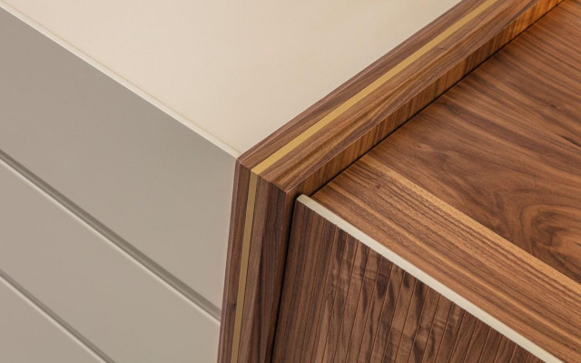 Anrichte Schaf Hochglanz Miwwelen Holz Luxus Kommode Sideboard Mat Spigel Luxus Neit