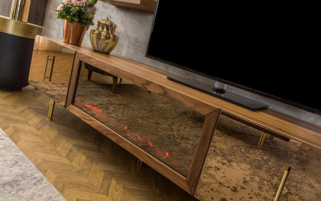 Wohnwand Designer Wunnzëmmermiwwel Wandsschaf Neiwand Regal Neien