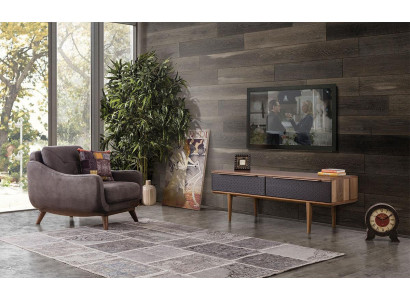 TV-Stänner Säitestéck Wunnzëmmer Holz Design Miwwelen RTV Lowboard Nei