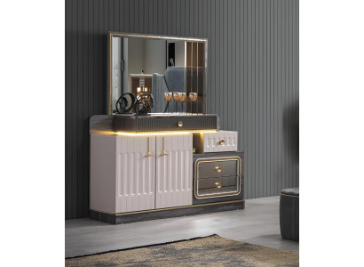 Kommod Spigel Luxus Konsol Säitendësch Design Schlofzëmmer Kommoden