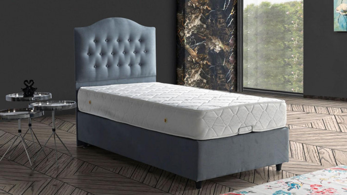 Bett Design Luxus Chesterfield Polster Schlofkummer Miwwelen Modern 90x190 Luxus