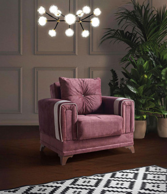 Design Sëtz Luxus Still Relax Textil Rosa Still Lounge Club Modern