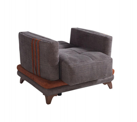 Design Sëtzer Luxus Fauteuil Relax Textil Gro Fauteuil Club Modern Luxus