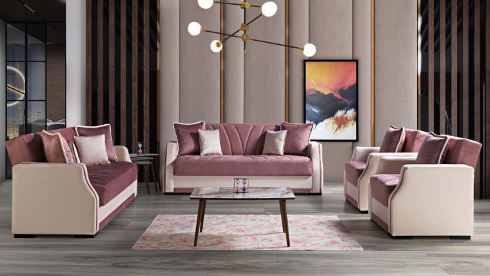 Luxus Sofagarnitur Komplett Couch Sofa Modern Garnitur Livingroom Relax 3+2+1+1 Nei