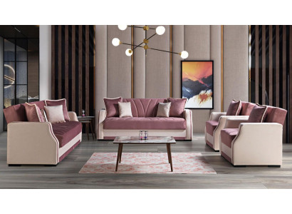 Luxus Sofagarnitur Komplett Couch Sofa Modern Garnitur Livingroom Relax 3+2+1+1 Nei