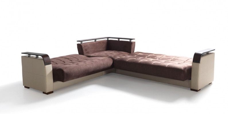 Eckcanapé Wunnlandschaft Beige L-Form Canapé Wunnzëmmer Eckcanapé Luxus 315 x 245