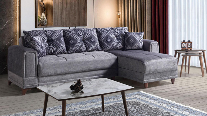 Eckcouch Wunnlandschaft Gro L-Form Eck Sofa Wunnzëmmer Eckcouch Modern