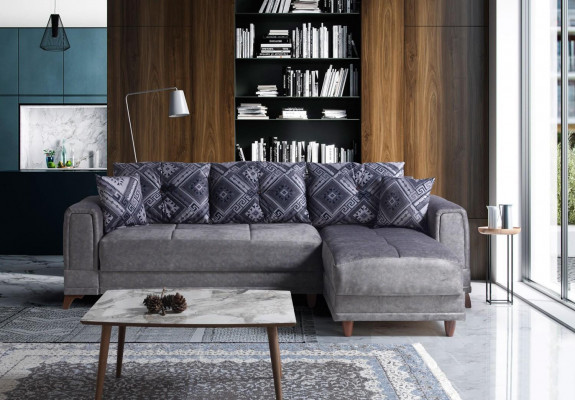 Eckcouch Wunnlandschaft Gro L-Form Eck Sofa Wunnzëmmer Eckcouch Modern