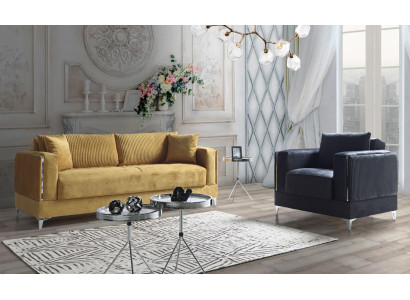 Soffagarnitur 3+1 Sëtz Modern Relax Fotell Modernen Stil 2 Stéck Luxus Nei Wunnzëmmer Nei