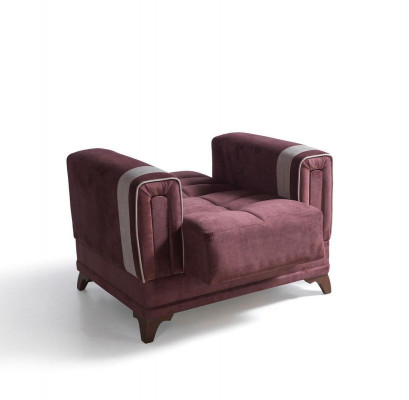 Sofagarnitur 3+1 Sëtz Textil Holz Canapé 3 Sëtz Modern Fotell Komplett Set EU
