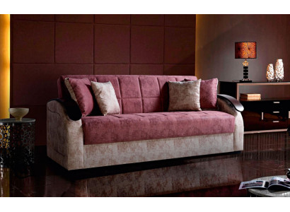 Rosa Modern Sofa 3 Sëtzer Relax Sofa Luxus 3er Sofa Wunnzëmmer Nei 3 Sëtzer