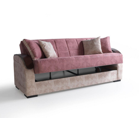 Rosa Modern Sofa 3 Sëtzer Relax Sofa Luxus 3er Sofa Wunnzëmmer Nei 3 Sëtzer