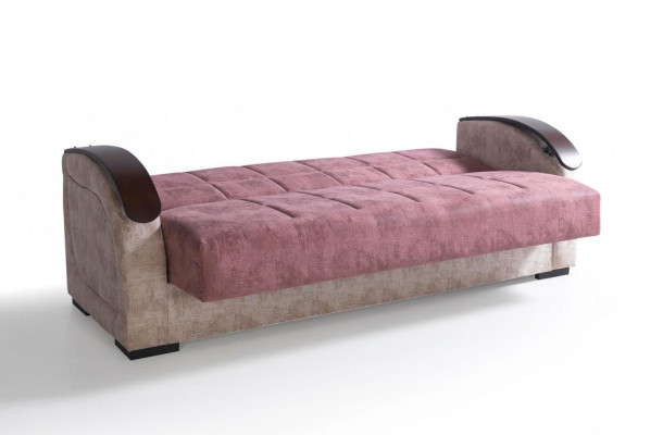 Rosa Modern Sofa 3 Sëtzer Relax Sofa Luxus 3er Sofa Wunnzëmmer Nei 3 Sëtzer