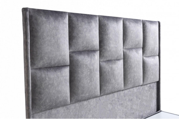 Bett Design Better Luxus Beige Polster Schlofzëmmer Miwwelen Sëlwer 160x200