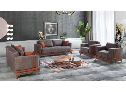 Design Modern Wunnzëmmer Set Sofagarnitur 3+2+1+1 Gro Wunnzëmmer Miwwelset