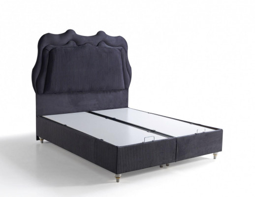 Bett Design Better Luxus Better Polster Schlofkummer Miwwelen Modern Schwaarz
