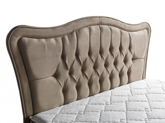 Bett Design Better Luxus Polster Schlofzëmmer Miwwelen Modern Beige 160x200
