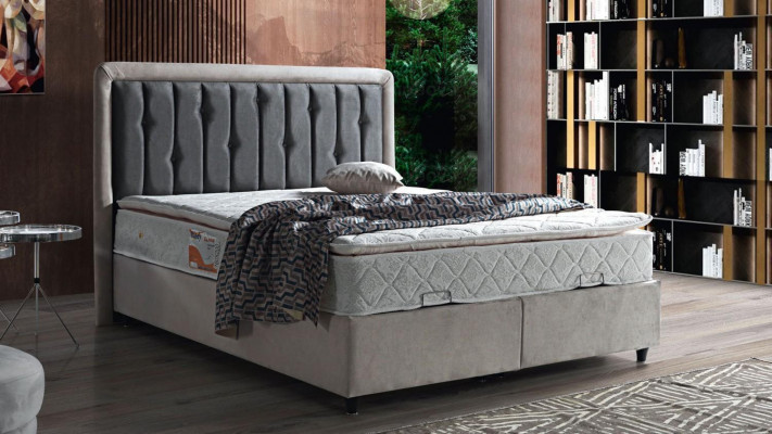Bett Design Duebelbett Luxus Better Polster Schlofzëmmer Miwwelen 180x200