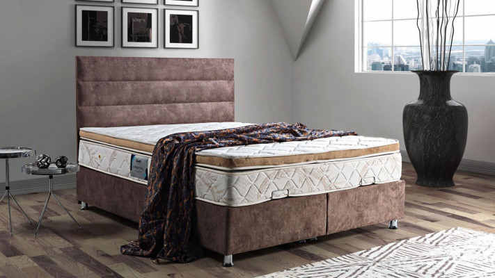 Bett Design Better Luxus Bettkascht Polsterschlofkummer Miwwelen Stoff 160x200