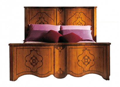 Bett Braun Schlofzëmmer Miwwelen Holz Design 160x200cm Polster Hotelbetter Textil