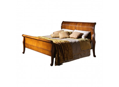 Bett Braun Schlofkummer Holzmiwwelen Textildesign Hotelbetter Art-déco-Stil Nei