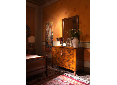 Kommod Landhaus Holz Anrichte Héich Schaf Schief Sideboard Kommodë Miwwelen
