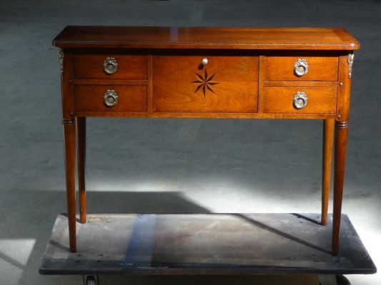 Miwwel Stil Barock Design Holz Italienesch Miwwelen Konsolenzëssel Braun Sideboard
