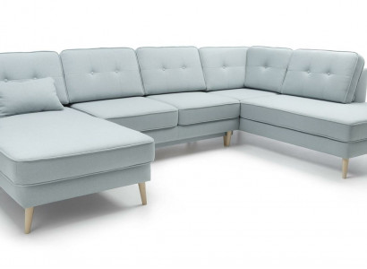 Wunnzëmmer Miwwelen Ecksofa Textilsofa Design Sofa Ecksofaen U Form Modern Polsterung