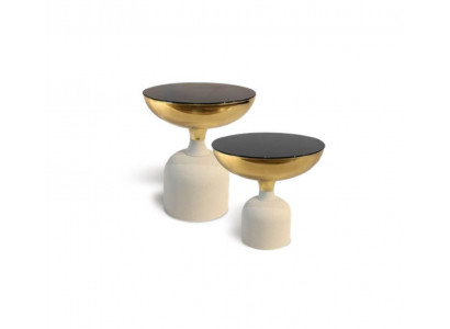 Designer Edelstahltabell Modern Niewentabell Wunnzëmmer Luxus Miwwelen