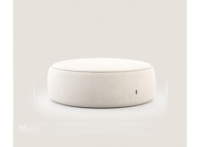 Wäisse Luxus Polster Hocker Rondhocker Sëtzmiwwelen Designer Stilvoll Miwwelen